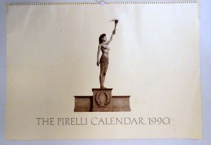 A Pirelli calendar - 1990, subjects themed around the ancient Olympics, with original cardboard