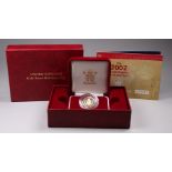 United Kingdom, Elizabeth II gold proof half sovereign 2002 - Royal Mint, in capsule, boxed with