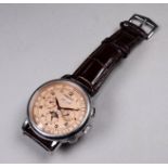 A Corgeut gentleman's automatic wristwatch - with bronze dial set out with year, month