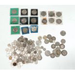A quantity of mid to late 20th century cupro nickel and silver - mostly Elizabeth II with some