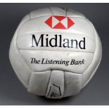 A football signed by England Rugby World Cup winning captain Martin Johnson.