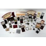 A quantity of costume jewellery - including silver items.