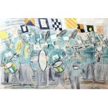 Raoul DUFY (1877-1953) The Band Lithograph in colours Framed and glazed Picture size 49 x 73cm