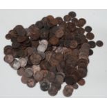 A quantity of Victorian copper coinage.