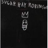 Jean-Michel BASQUIAT (1960-1988) Sugar Ray Robinson Posthumous publication Framed and glazed Picture