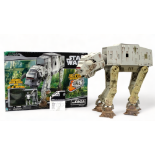 A Hasbro Star Wars Endor At-At - boxed, with two figures.