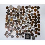 A quantity of coinage - mostly UK, including commemorative crowns and pre decimal currency.