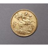 An Edwardian half sovereign - 1907.