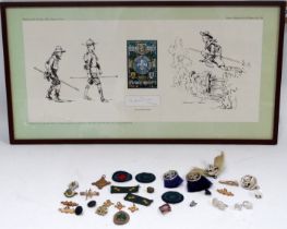 Robert BADEN-POWELL (British 1857-1941) Scouting Sketches Lithograph, limited edition, signed in