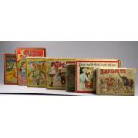 Seven early 20th century card games - including Bargains, Muggins and Mrs Casey Wants to Know. (7)