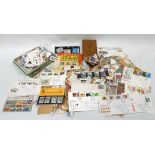 A quantity of stamps - UK and world, mostly circulated.