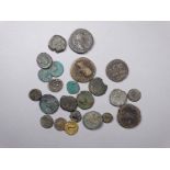 A quantity of ancient coins - mainly Roman, to include Hadrian.