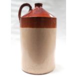 A large early 20th century Price of Bristol stoneware 6 gallon flagon - with treacle glaze top,