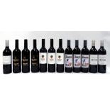 A case of twelve bottle of red wine - four various vineyards.