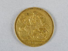 A George IV full sovereign - dated 1821
