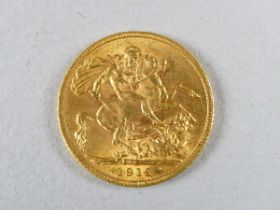 A George V full sovereign - dated 1912