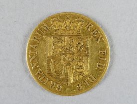 A George III half sovereign - dated 1817
