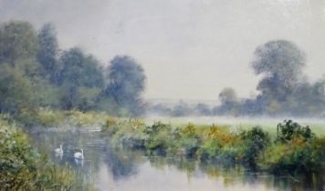 # Joe HUSH (British 20th Century) Serenity Oil on canvas Signed lower left Framed Picture size 29