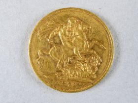 A Victorian full sovereign - dated 1872