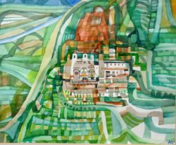 # Arthur GOODWIN (1922-1998) Calomini Franciscan Monastery, Barga, Tuscany Watercolour Signed with