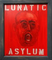 # Steve CAMPS (b. 1957) Lunatic Asylum Acrylic on board Signed lower left Framed Picture size 46 x