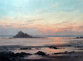 # John MILLER (1931-2002) St Michaels Mount With Penzance Beyond Limited edition print 98/1000