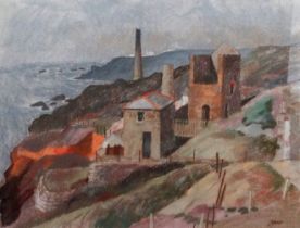 # Ken SYMONDS (1927-2010) Levant Mine Pastel Signed lower right and titled verso with artist's