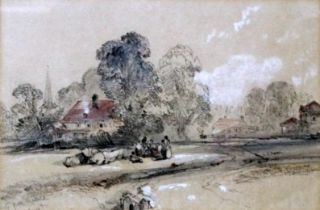 Attributed to Charles CALVERT (fl. 1825-1837) A Study From Nature Billingshurst Watercolour and