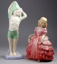 A Royal Doulton figure - To Bed HN1805, designed by Lesley Harradine, 16cm high, together with