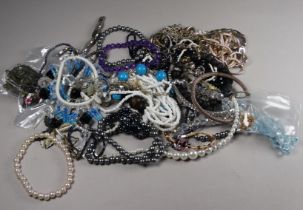 Forty costume jewellery bracelets