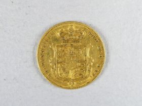 A George IV half sovereign - dated 1828