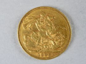 A Victorian sovereign - dated 1895