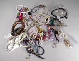 Fifty costume jewellery bracelets