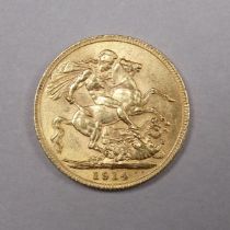 A George V sovereign - 1914