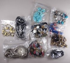 Ten costume jewellery necklaces
