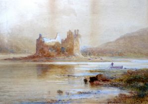 E A FRANCIS ? (British 19th/20th Century), Kilchurn Castle, Watercolour, Indistinctly signed and
