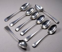 A set of four silver teaspoons - Sheffield 1930, Joseph Rodgers & Sons, together with another set of