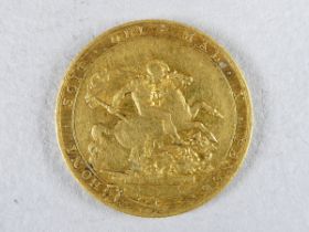 A George III full sovereign - dated 1817