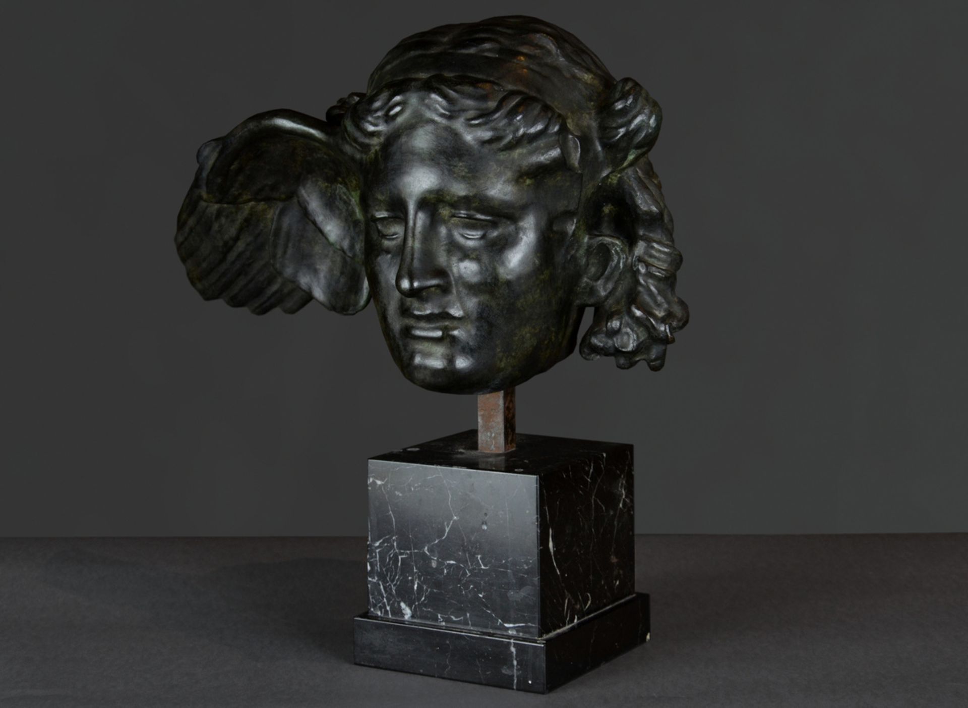 A rare bronze statue 'hypnos', Fernand Khnopff ? (bronze h26cm)