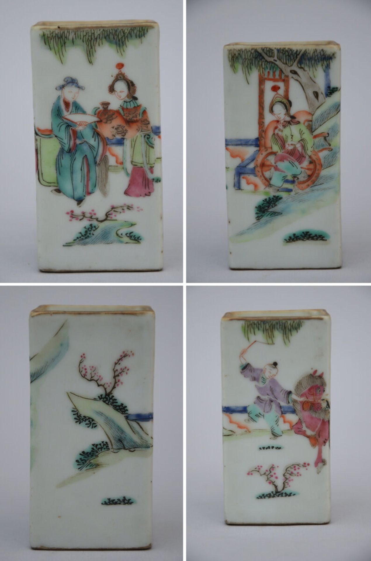 A collection of Chinese porcelain and a pair of lacquer boxes - Bild 5 aus 6