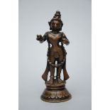 Indian bronze statue 'Rama' (h16.5cm)