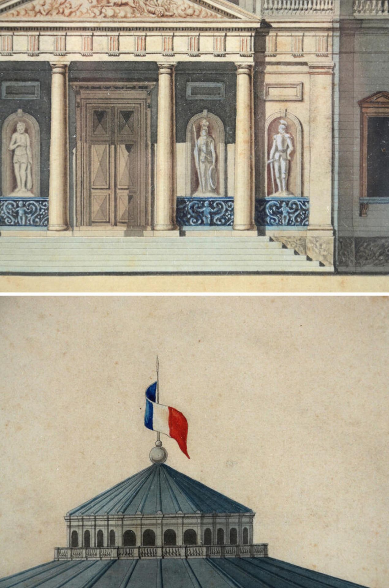 J. Leblan 1848: Architectural drawing 'Cirque Olympique' (67x48cm) (*) - Bild 5 aus 5