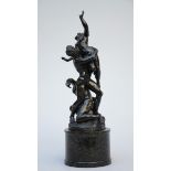 Bronze sculpture 'abduction of the Sabine women' (h37cm)