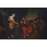 Anonymous: painting (o/c) 'Christ and the Samaritan woman' (79x115cm) (*)