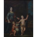 Anonymous (18th century): painting (o/c) 'Madonna with Christ and John the Baptist' (80x60cm) (*)