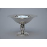 Art Nouveau bowl in danish silver 925/1000 (h8.5 dia13.5cm)