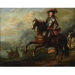 Anonymous (17th- 18th century): painting (o/c) 'horseman' (15.5x20cm)