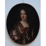 Anonymous (French school, 18th century): painting (o/c) 'Duchesse de BÈthune' (26x21cm) (*)