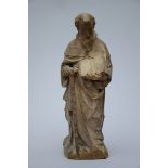 A stone sculpture 'Saint Anthony' (h48cm) (*)