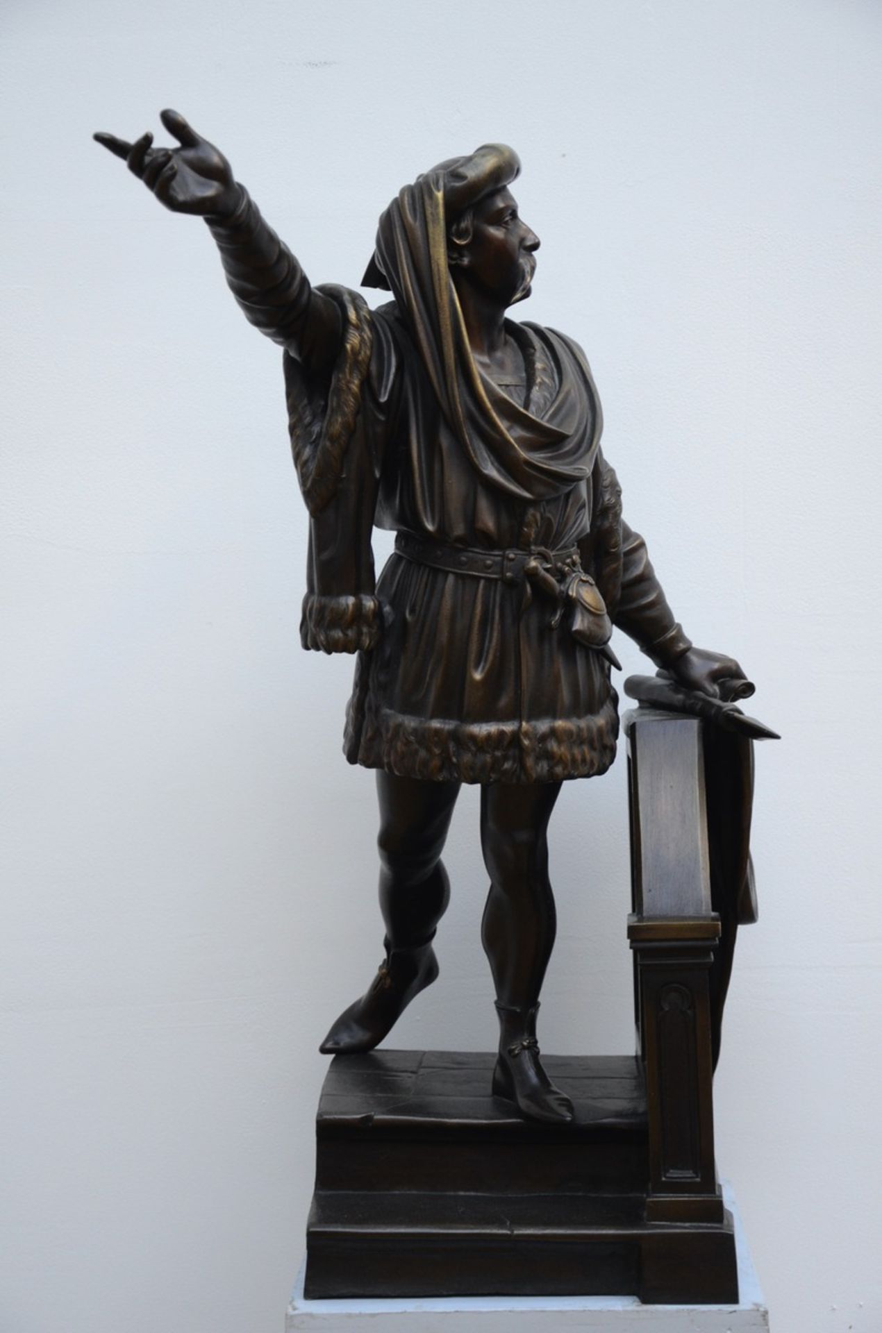 Fiers: Bronze sculpture 'a design for the sculpture of Jacob Van Artevelde', foundry Thys (h73cm) - Image 2 of 5